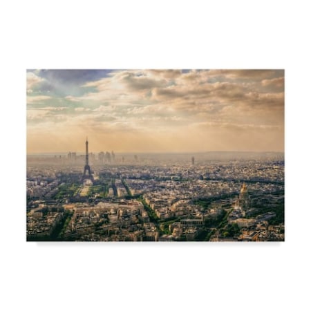 Mohamed Kazzaz 'Paris France' Canvas Art,30x47